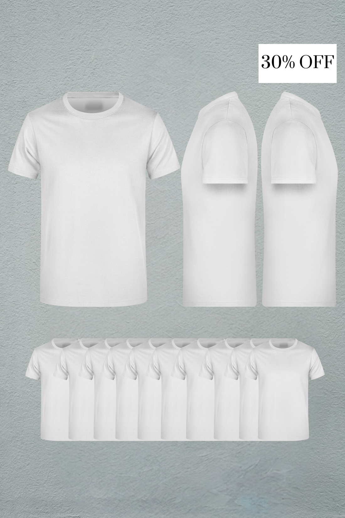 10 Pack Under T-shirts short sleeve (White)