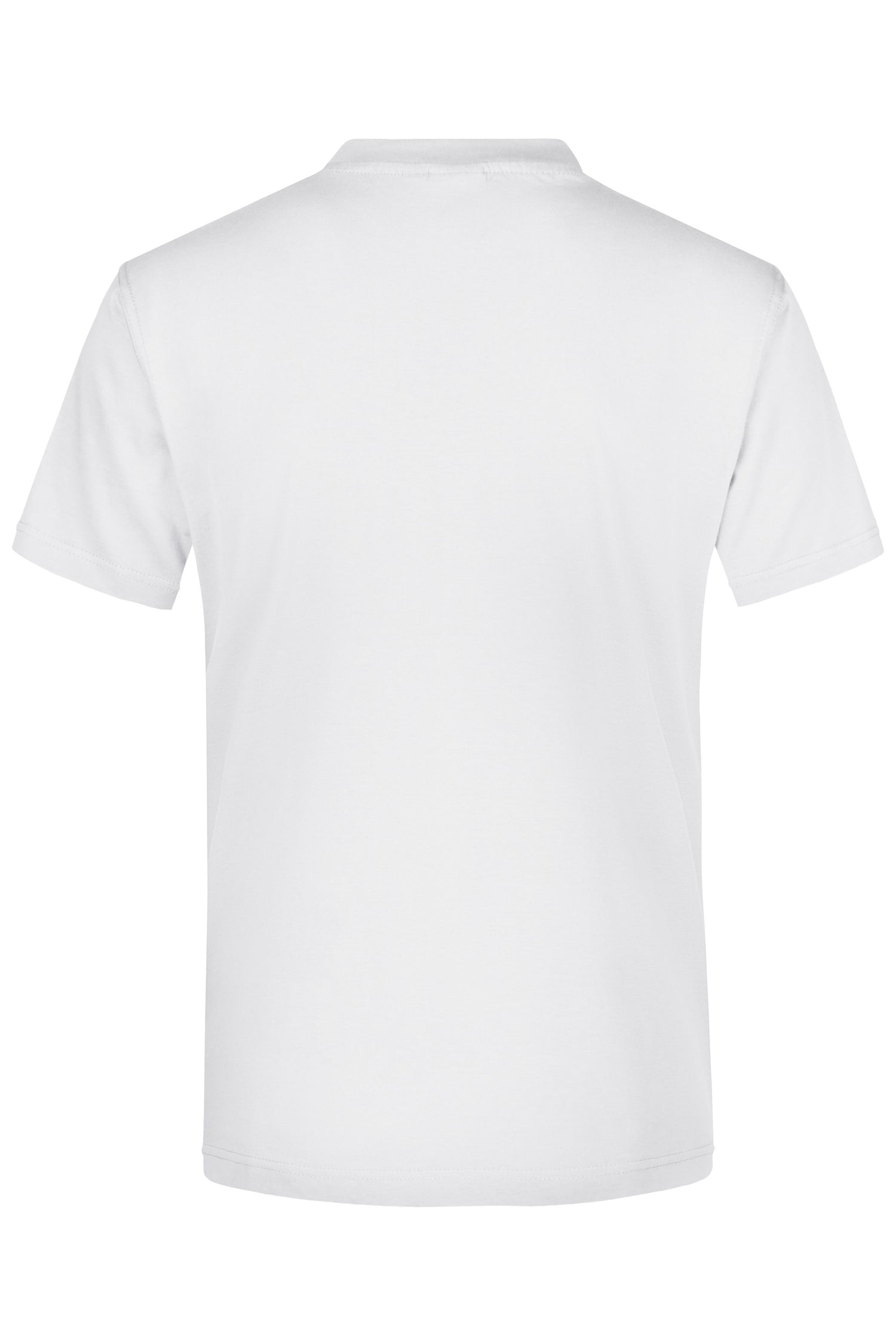 Heren T-shirt met V-hals en korte mouwen (wit)