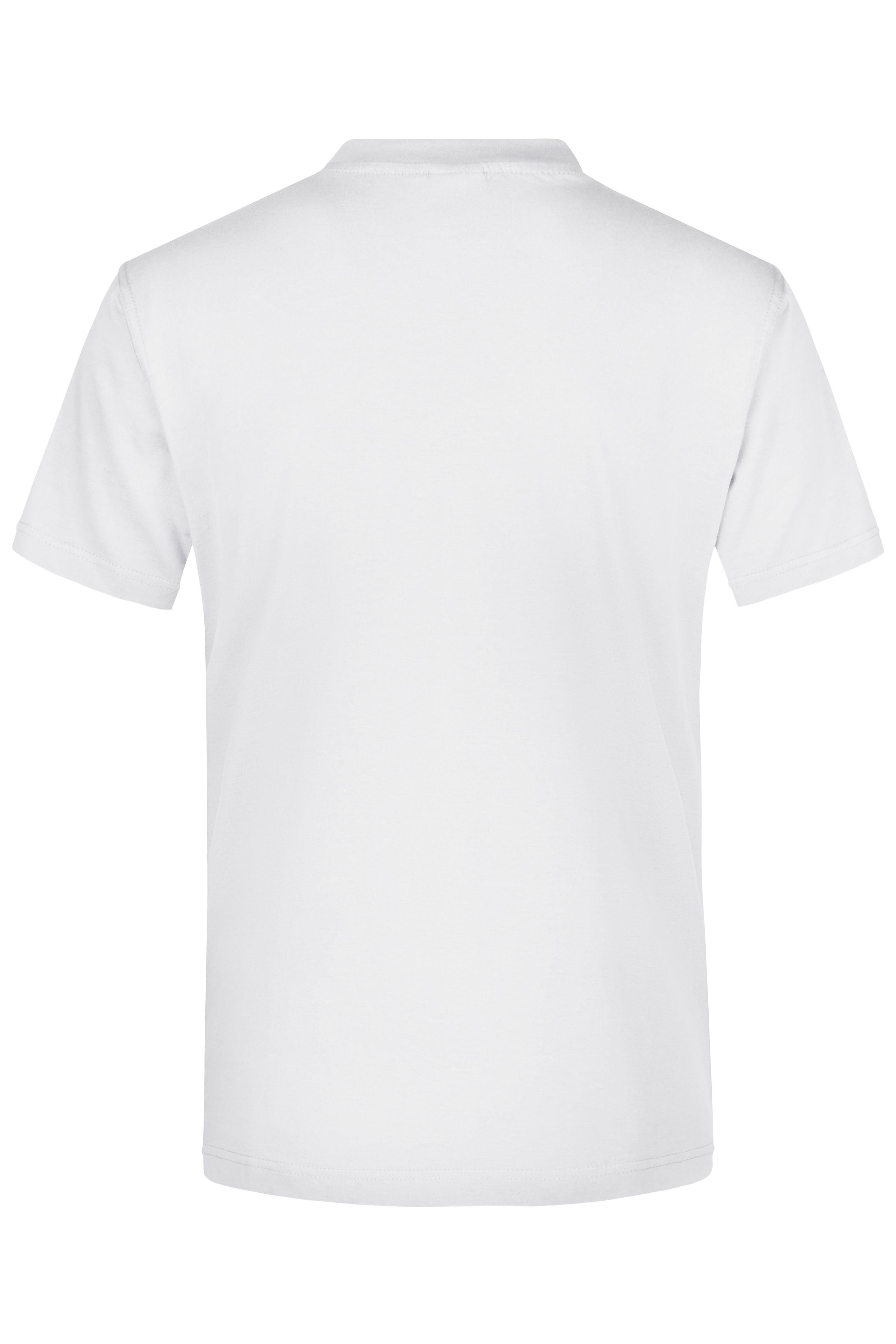 Heren T-shirt met V-hals en korte mouwen (wit)