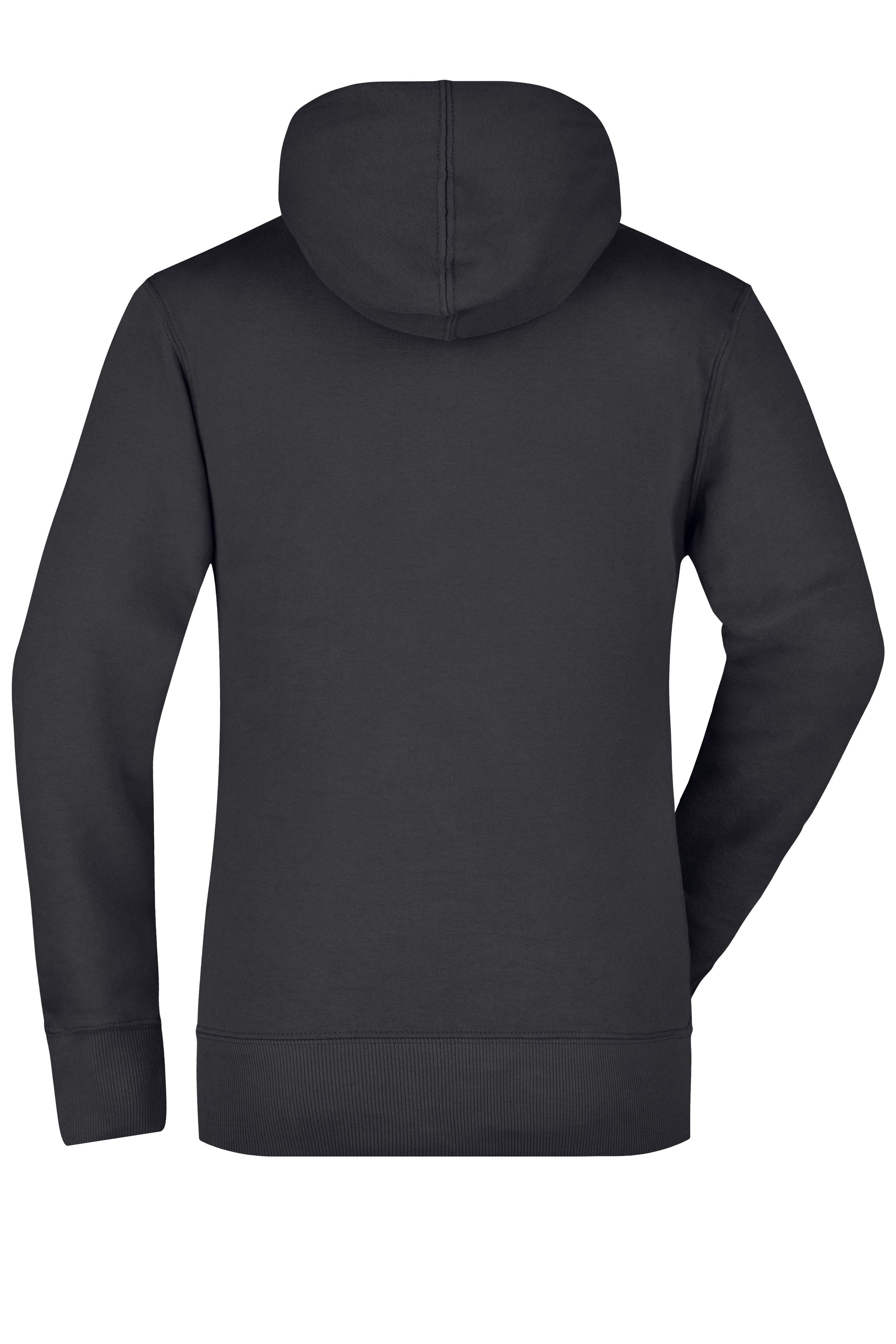 Sweatshirt met capuchon voor dames (zwart)