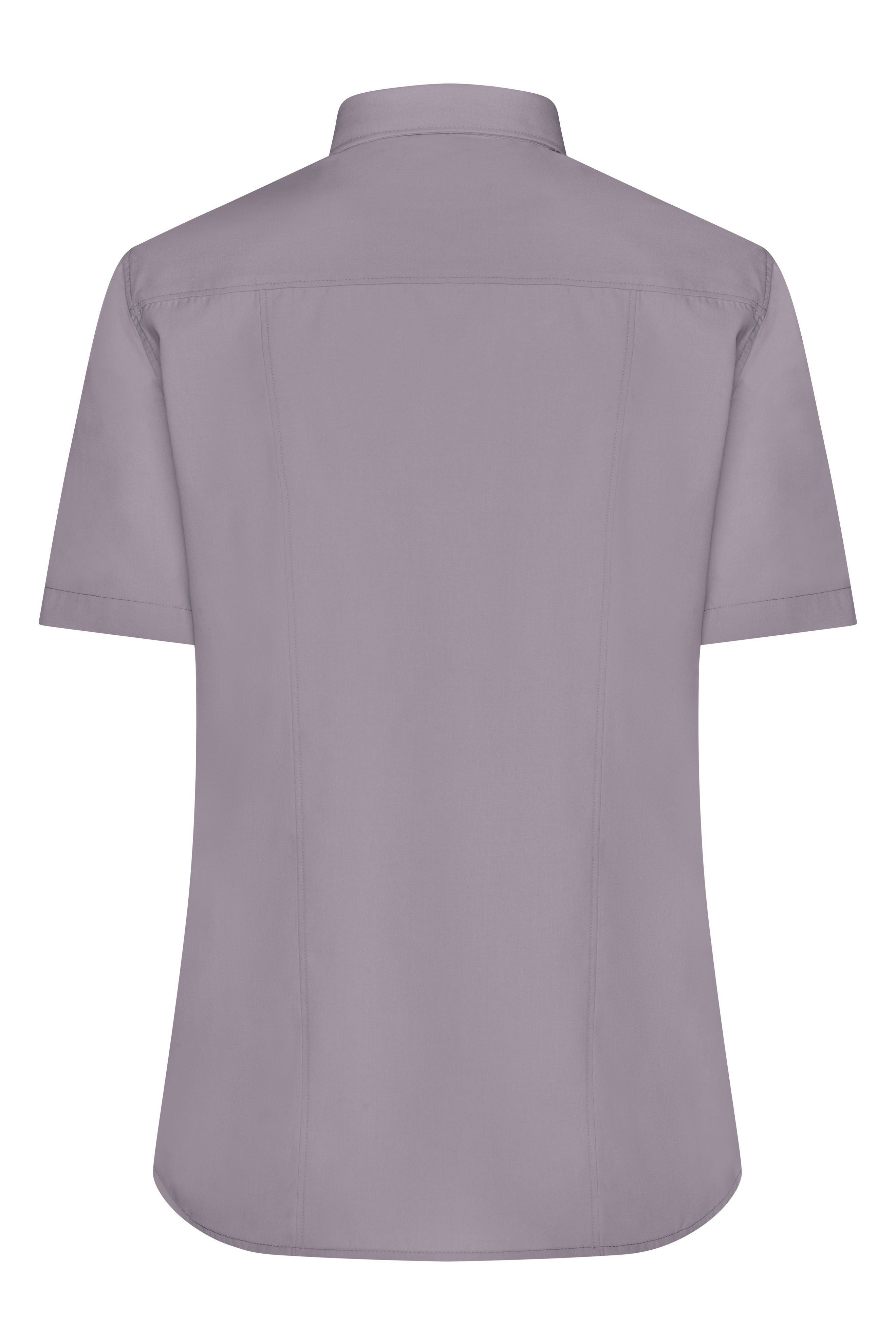 Women Poplin Blouse short-sleeve