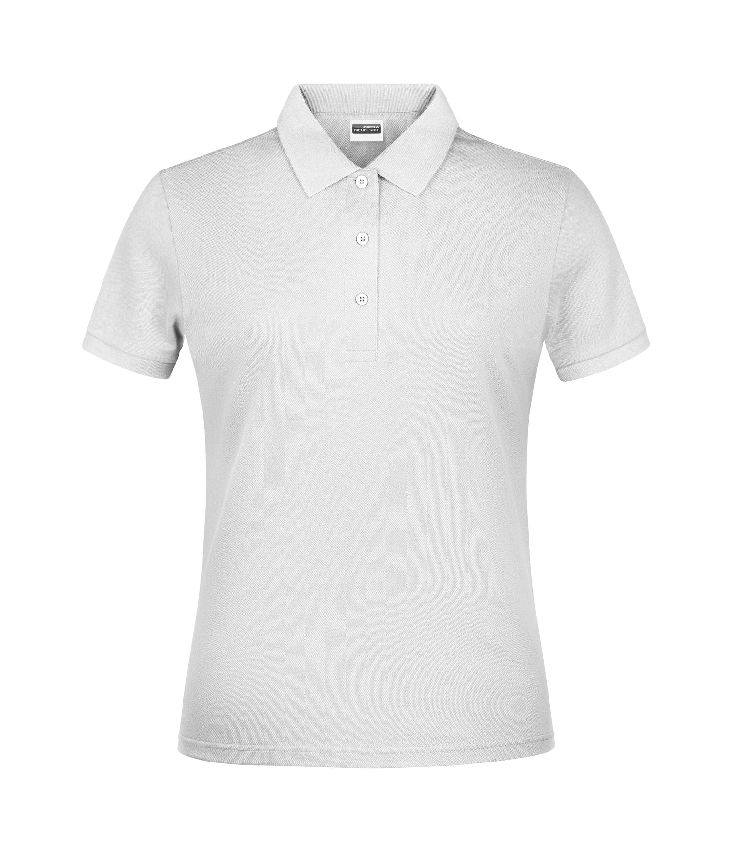 Piqué-Poloshirt für Damen (Weiß)