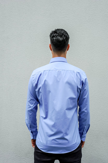 Expert Long Sleeve Poplin Shirt 3-Pack (Light-Pink &amp; Steel &amp; Aqua)