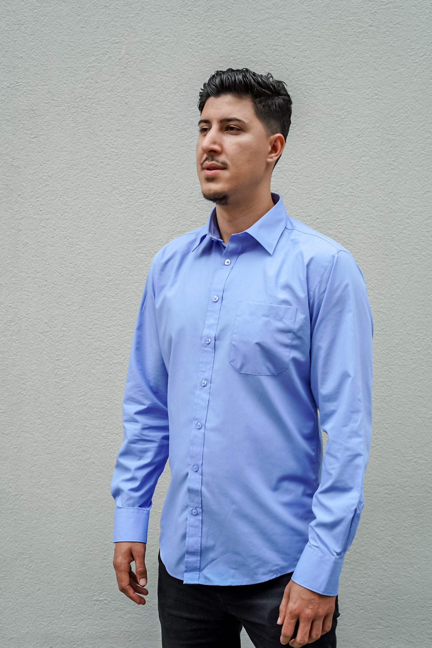 Expert Long Sleeve Poplin Shirt 3-Pack (Light-Pink &amp; Steel &amp; Aqua)